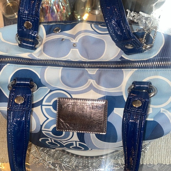 COACH POPPY BLUE DENIM! EUC! - Picture 7 of 17